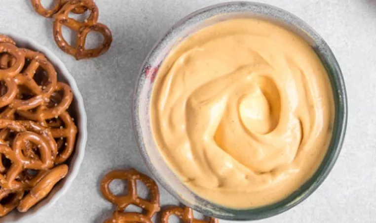 Pumpkin Pie Dip with a side of pretzels